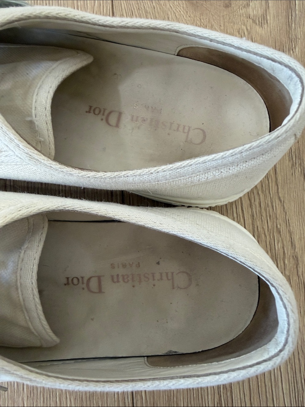 Dior Walk N Dior White Canvas Sneakers - Picture 3 of 5